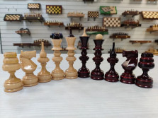 Шахматные фигуры Точенка липа без доски — hichess.ru - шахматы, нарды, настольные игры