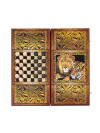 Нарды деревянные Тигр и Лев большие 60см с фишками из бука Люкс фото 6 — hichess.ru - шахматы, нарды, настольные игры