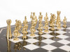 Шахматный стол фигуры Римские бронза мрамор 600х600х620 мм фото 2 — hichess.ru - шахматы, нарды, настольные игры