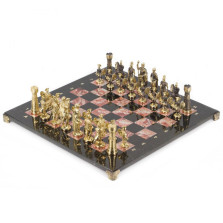 Шахматы подарочные &quot;Римские&quot; с бронзовыми фигурами 40х40 см — hichess.ru - шахматы, нарды, настольные игры