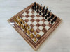 Шахматы нарды шашки Американский орех с фигурами из клена большие фото 4 — hichess.ru - шахматы, нарды, настольные игры