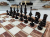 Шахматы нарды шашки Американский орех с фигурами из клена большие фото 6 — hichess.ru - шахматы, нарды, настольные игры