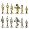 Шахматы подарочные с металлическими фигурами Битва 40 на 40 см змеевик фото 3 — hichess.ru - шахматы, нарды, настольные игры