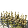Шахматы подарочные с металлическими фигурами Битва 40 на 40 см змеевик фото 4 — hichess.ru - шахматы, нарды, настольные игры