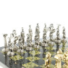 Шахматы подарочные с металлическими фигурами Битва 40 на 40 см змеевик фото 5 — hichess.ru - шахматы, нарды, настольные игры