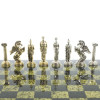Шахматы подарочные с металлическими фигурами Битва 40 на 40 см змеевик фото 6 — hichess.ru - шахматы, нарды, настольные игры