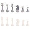 Шахматы "Стаунтон" из мрамолита 44х44 см серый мрамор / змеевик фото 6 — hichess.ru - шахматы, нарды, настольные игры