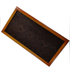 Нарды подарочные длинные из дерева с вставками из экокожи 50 см — hichess.ru - шахматы, нарды, настольные игры