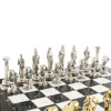 Шахматы каменные с металлическими фигурами Атлант большие мрамор змеевик фото 5 — hichess.ru - шахматы, нарды, настольные игры