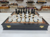 Шахматы эксклюзивные Фарфор моренный дуб в ларце фото 1 — hichess.ru - шахматы, нарды, настольные игры