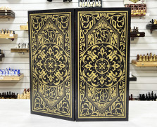 Нарды деревянные большие черно золотые Винтаж 60 см — hichess.ru - шахматы, нарды, настольные игры