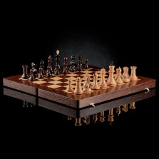 Шахматы &quot;Стаунтон Компакт&quot; с ложементом — hichess.ru - шахматы, нарды, настольные игры