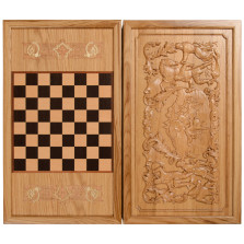 Нарды Соколиная Охота дуб — hichess.ru - шахматы, нарды, настольные игры