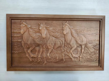  Нарды деревянные подарочные Тройка лошадей из массива бука — hichess.ru - шахматы, нарды, настольные игры