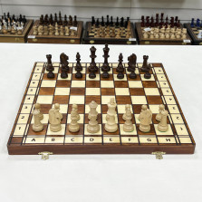 Шахматы деревянные Йовиш Вегель с ячейками — hichess.ru - шахматы, нарды, настольные игры