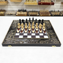 Набор 3 в 1 шахматы нарды шашки Победа деревянные со стеклянным полем — hichess.ru - шахматы, нарды, настольные игры