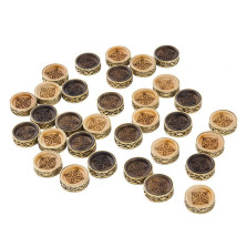 Набор резных фишек для нард с бронзой 205, Haleyan — hichess.ru - шахматы, нарды, настольные игры