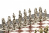 Шахматы подарочные "Рыцари" 28х28 см лемезит мрамор фото 3 — hichess.ru - шахматы, нарды, настольные игры