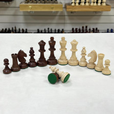 Шахматные фигуры Стаунтон деревянные 4 Мадон — hichess.ru - шахматы, нарды, настольные игры