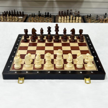 Шахматы ручной работы Тура магнитные 39 см с ячейками — hichess.ru - шахматы, нарды, настольные игры