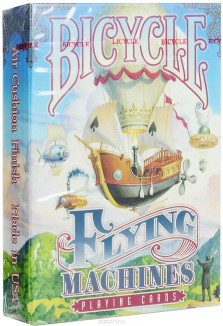 Коллекционные карты Bicycle &quot;Flying machines&quot; 54 листа — hichess.ru - шахматы, нарды, настольные игры