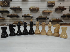 Шахматные фигуры Карельская береза Стаунтон люкс — hichess.ru - шахматы, нарды, настольные игры