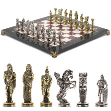 Шахматы подарочные &quot;Александр Македонский&quot; 36х36 см лемезит/мрамор — hichess.ru - шахматы, нарды, настольные игры