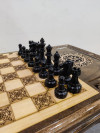 Шахматный стол с нардами резной Hachatyr фото 2 — hichess.ru - шахматы, нарды, настольные игры