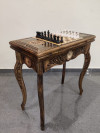 Шахматный стол с нардами резной Hachatyr фото 4 — hichess.ru - шахматы, нарды, настольные игры