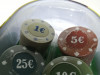 Набор для покера на 120 фишек с номиналом фото 11 — hichess.ru - шахматы, нарды, настольные игры