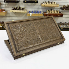 Нарды резные Орнамент &mdash; hichess.ru - шахматы, нарды, настольные игры