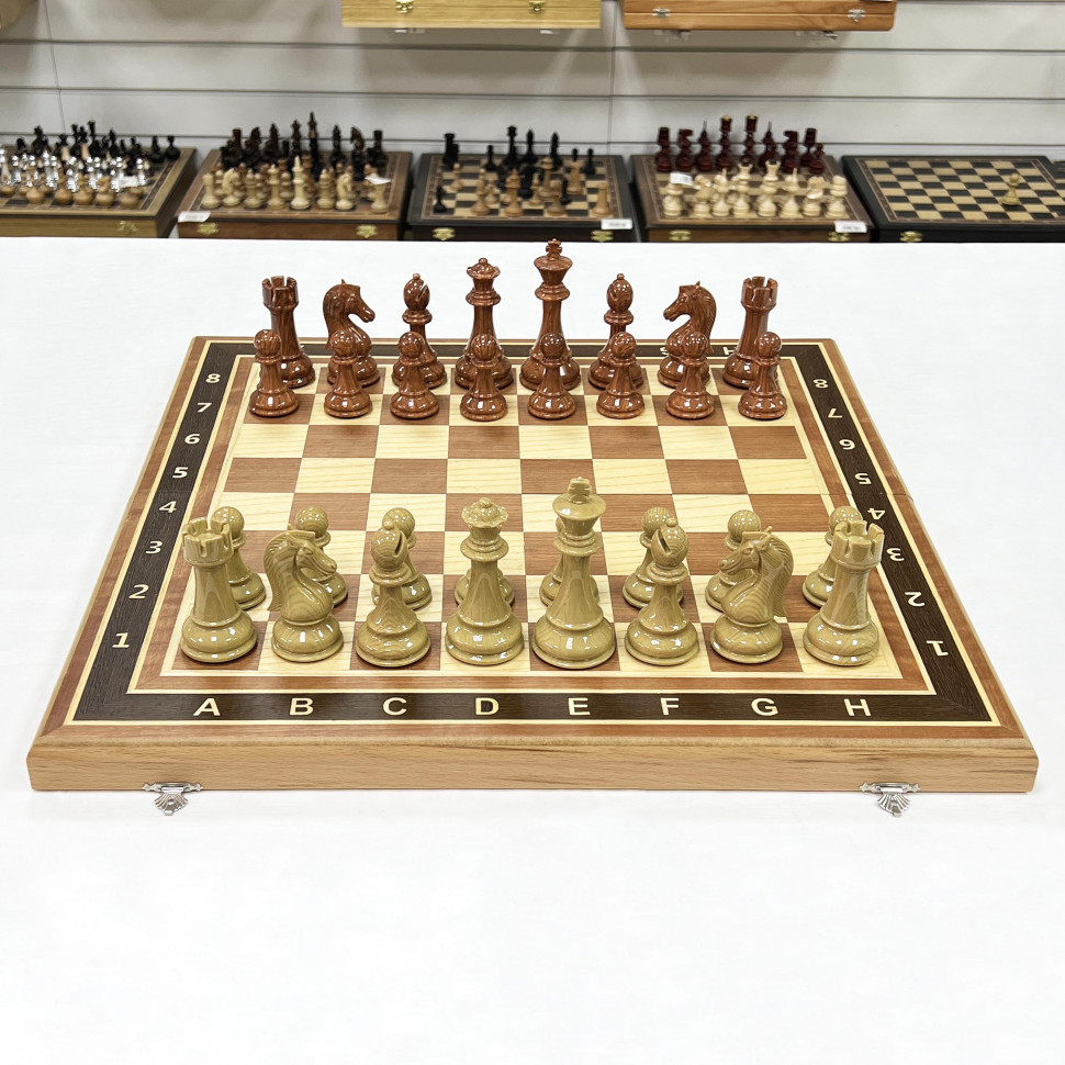 Шахматы подарочные турнирные с фигурами из композита и доской из красного дерева фото 1 — hichess.ru - шахматы, нарды, настольные игры