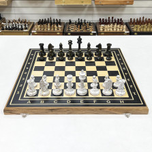 Шахматы деревянные большие эбен кракелюр — hichess.ru - шахматы, нарды, настольные игры