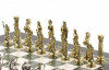 Шахматы "Посейдон" 32х32 см офиокальцит мрамор фото 4 — hichess.ru - шахматы, нарды, настольные игры