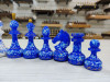 Шахматные фигуры художественная роспись Гжель премиум фото 3 — hichess.ru - шахматы, нарды, настольные игры