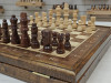 Шахматы подарочные в ларце из дуба с чехлом фото 3 — hichess.ru - шахматы, нарды, настольные игры