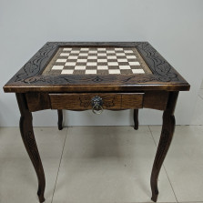 Шахматный стол ручной работы дубовый 58х58х62 — hichess.ru - шахматы, нарды, настольные игры