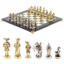 Шахматы подарочные &quot;Средневековье&quot; 44х44 см мрамор змеевик — hichess.ru - шахматы, нарды, настольные игры