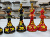 Шахматные фигуры ручной работы Хохлома презент фото 4 — hichess.ru - шахматы, нарды, настольные игры