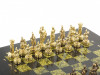 Шахматы "Римляне" из змеевика 28х28 см фото 3 — hichess.ru - шахматы, нарды, настольные игры