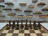 Шахматный ларец подарочный из мореного дуба Антик с резными фигурами с утяжелением фото 6 — hichess.ru - шахматы, нарды, настольные игры