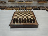 Шахматный ларец подарочный из мореного дуба Антик с резными фигурами с утяжелением фото 7 — hichess.ru - шахматы, нарды, настольные игры