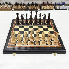Шахматы эксклюзивные мореный дуб Ренессанс большие — hichess.ru - шахматы, нарды, настольные игры