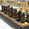 Подарочные шахматы из моренного дуба с резными фигурами граб фото 5 &mdash; hichess.ru - шахматы, нарды, настольные игры