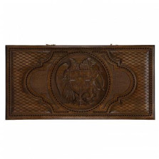 Нарды резные &quot;Герб Армении&quot;, Mkhitaryan — hichess.ru - шахматы, нарды, настольные игры