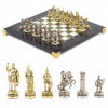 Шахматы "Римляне" мрамор змеевик 28х28 см фото 1 — hichess.ru - шахматы, нарды, настольные игры