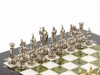 Шахматы "Римляне" мрамор змеевик 28х28 см фото 3 — hichess.ru - шахматы, нарды, настольные игры
