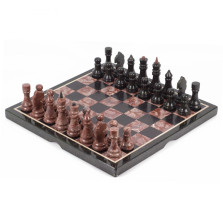 Шахматы подарочные из лемезита и змеевика 40х40 см — hichess.ru - шахматы, нарды, настольные игры
