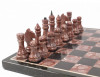 Шахматы подарочные из лемезита и змеевика 40х40 см фото 3 — hichess.ru - шахматы, нарды, настольные игры