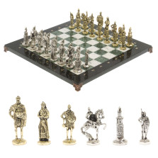 Шахматы подарочные Русь 40 см мрамор шабровский/змеевик — hichess.ru - шахматы, нарды, настольные игры